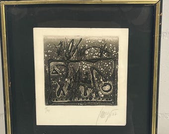Antoni Tàpies Engraving 2/40 1977