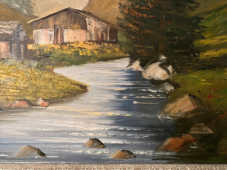 E. Janin, noted artist, oil painting zdjęcie 6