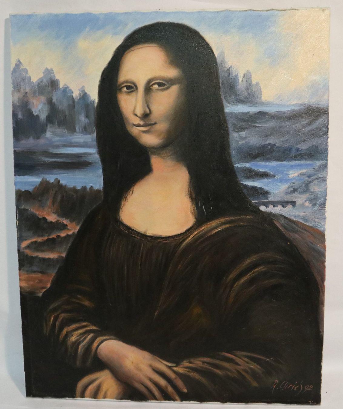 Original Mona Lisa Painting - Etsy Original Mona Lisa Painting - Etsy