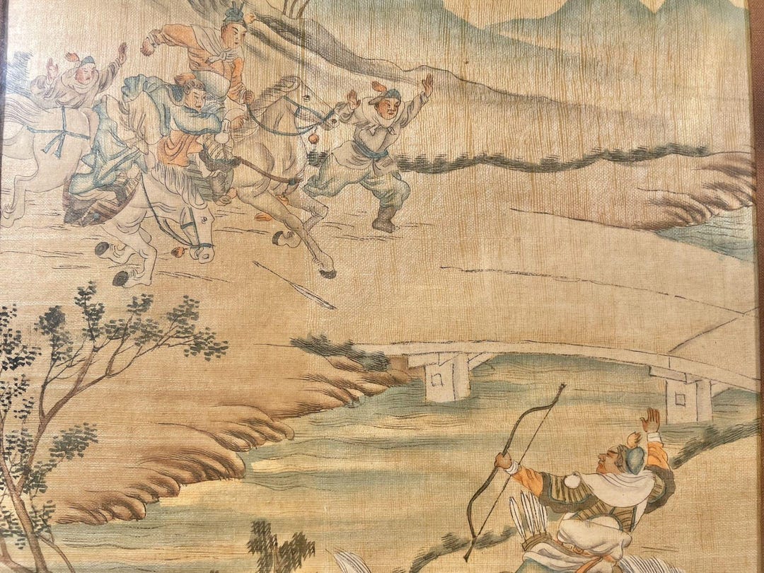 Ancient Chinese Silk Painting - Etsy