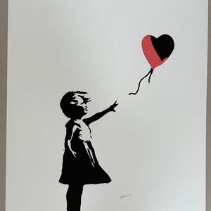 Banksy: Balloon Girl, Street Art, XL-Version 103/150
