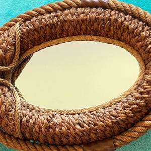 Rope Mirror by Audoux Minet 1950 Antique !