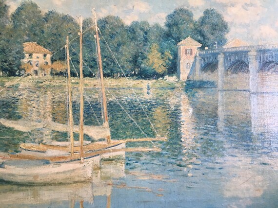 Claude Monet Railway Bridge At Argenteuil 1873 Canvas Art Etsy Claude Monet Railway Bridge At Argenteuil 1873 Canvas Art Etsy