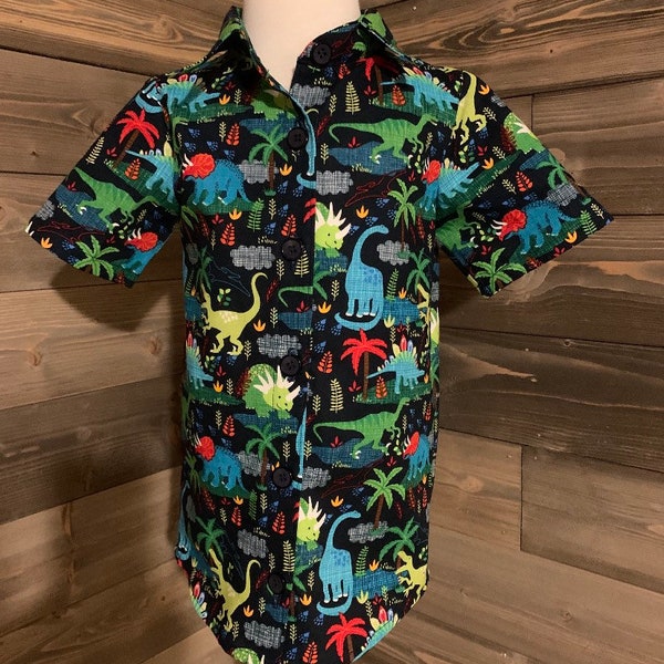 Dinosaur Button Up