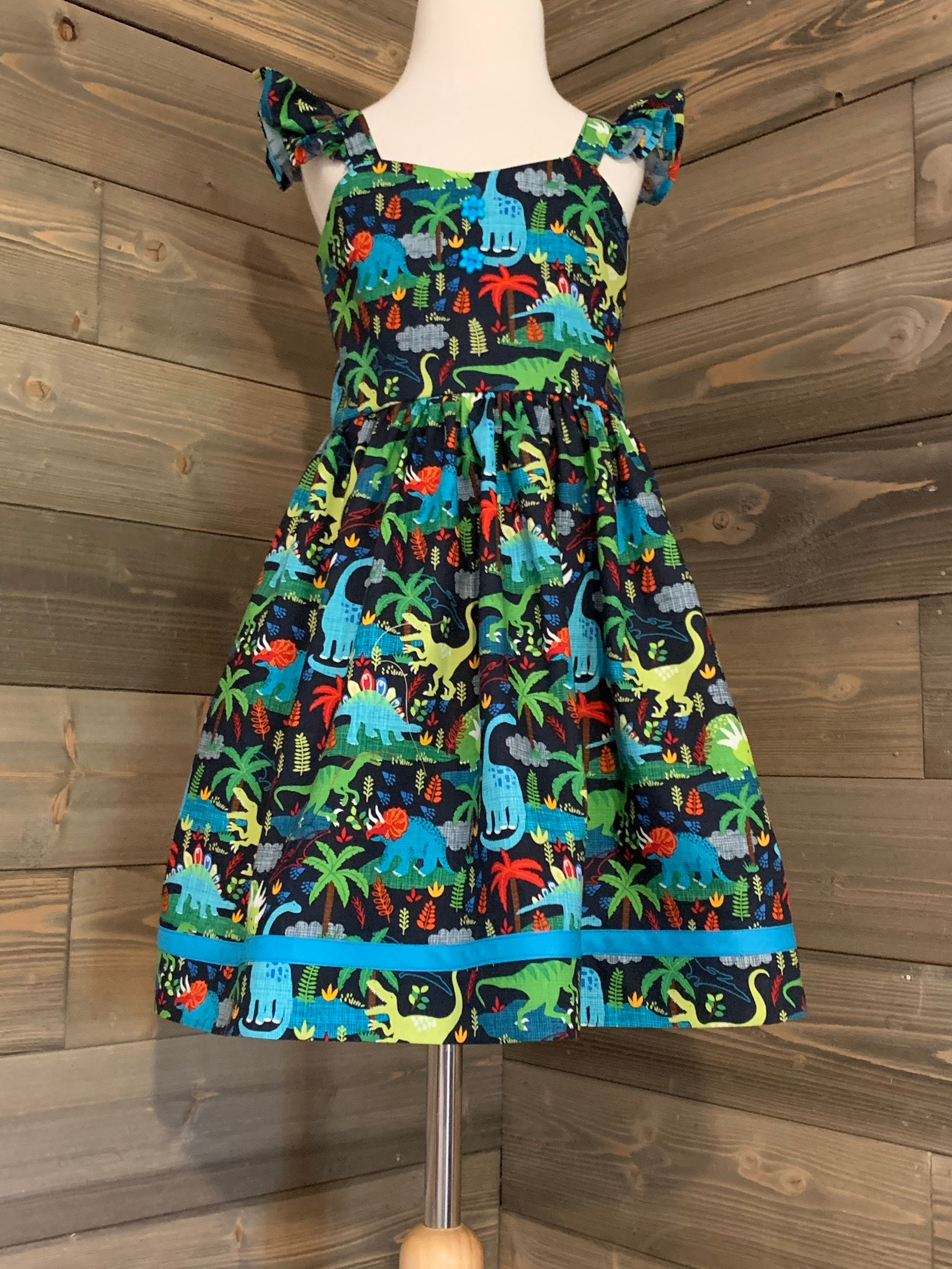 Dinosaur Dress Etsy
