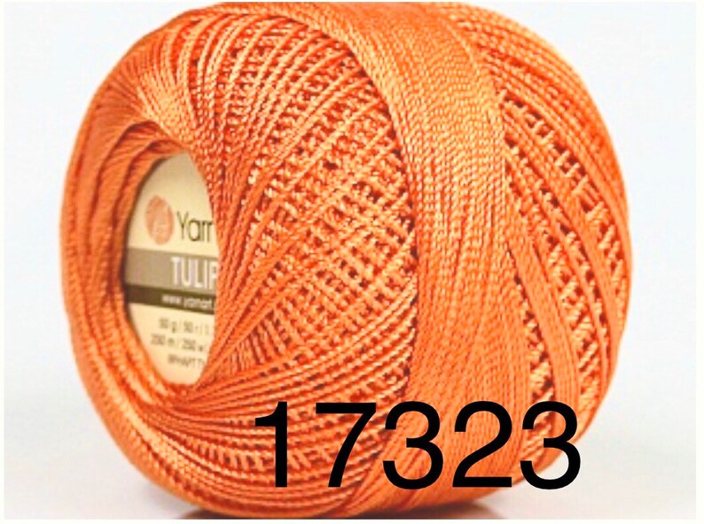 Tulip YarnArt Microfiber size 10 Crochet thread. 50g. Etsy