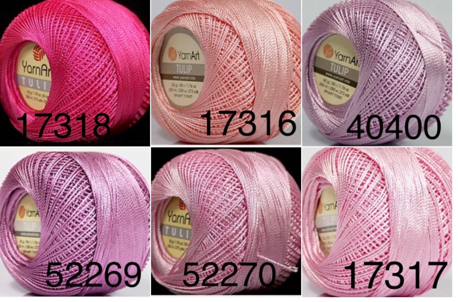 Tulip YarnArt Microfiber size 10 Crochet thread. 50g. Etsy