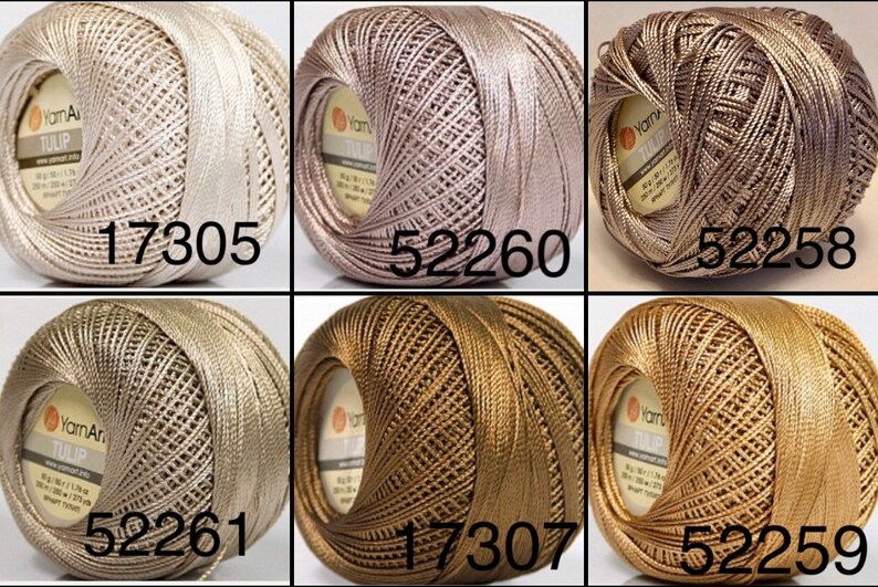 Tulip YarnArt Microfiber size 10 Crochet thread. 50g. Etsy