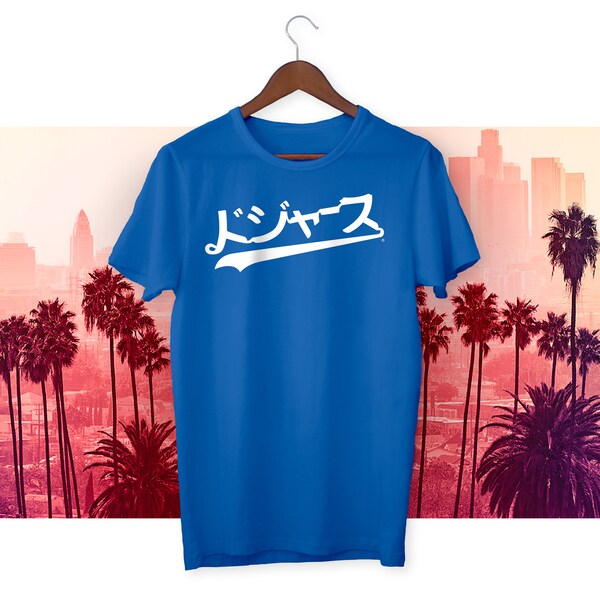 Los Angeles Japanese Baseball Fan Tee - 2024 Dodger Blue edition