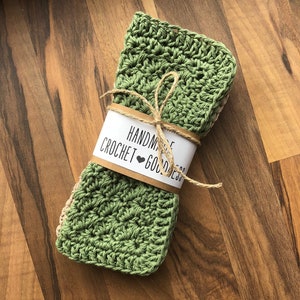 Handmade Crochet Dishcloths | (3)