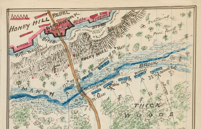 1864 South Carolina Map Civil War Map Produced From an Old - Etsy
