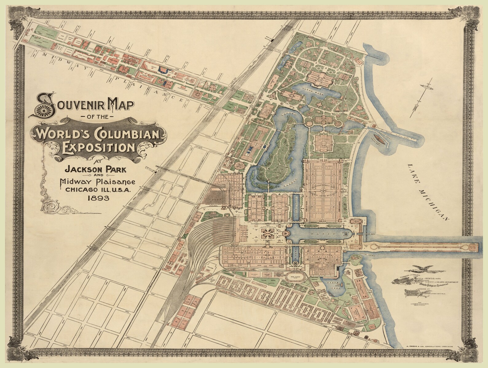 1893 Chicago Map