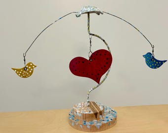Sculpture of; Two Birds of the Same Heart