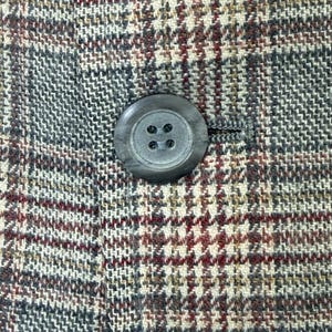 Marynarka męska Pendleton z wełny w kratę w stylu vintage z lat 70., rozmiar 42, szary tweed, sportowa zdjęcie 6