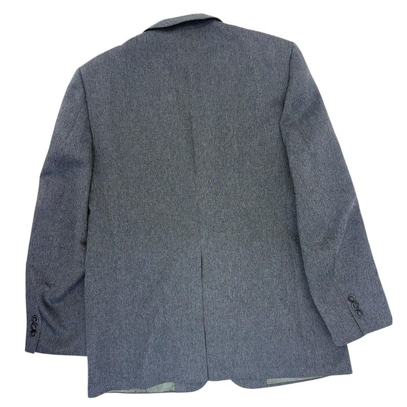 Gray R. Rogers Vintage 70s Rogers Gray Blue Double Knit Sport Coat Blazer Mens 40 USA ...