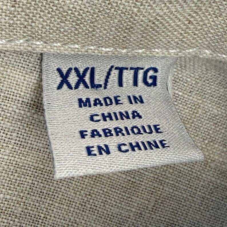 Koszula lniana Tommy Bahama w paski XXL, niebieska, z długim rękawem i guzikami zdjęcie 6