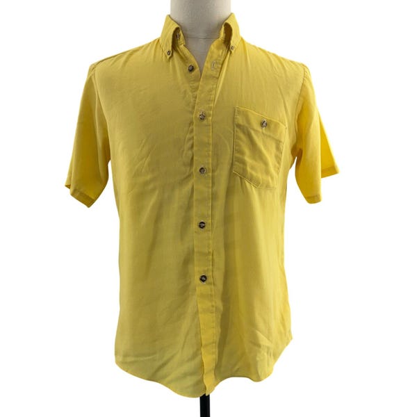 Yellow Buttondown Shirt - Etsy