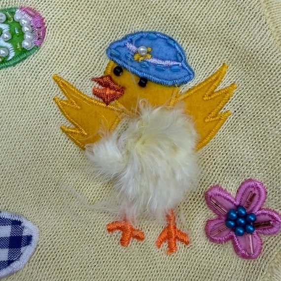 Jack B Quick 4T Yellow Easter Chick Egg Sweater 3… - image 7