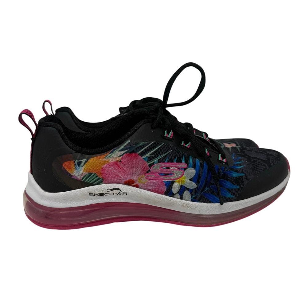 Zapatillas Skechers Air Cooled Memory Foam con estampado tropical para mujer, talla 7.5