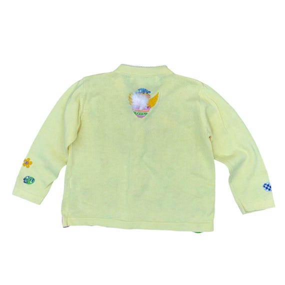 Jack B Quick 4T Yellow Easter Chick Egg Sweater 3… - image 3