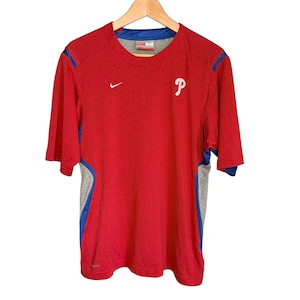 Vintage 90s Nike Team MLB Philadelphia T-Shirt Men&#39;s Medium Retro Design Fit Dry