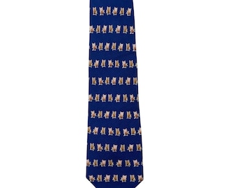 Tommy Bahama Blue Beach Chair Silk Tie Off Island Print
