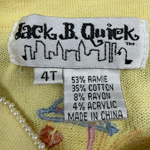 Jack B Quick 4T Yellow Easter Chick Egg Sweater 3… - image 4
