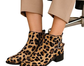 Steve Madden 7 Leopard Boots för Dam