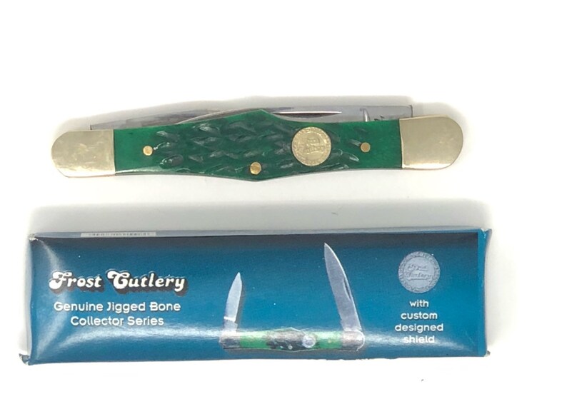 Frost Cutlery Country Whittler Green Wormgrove 3 12 14-382 GJB