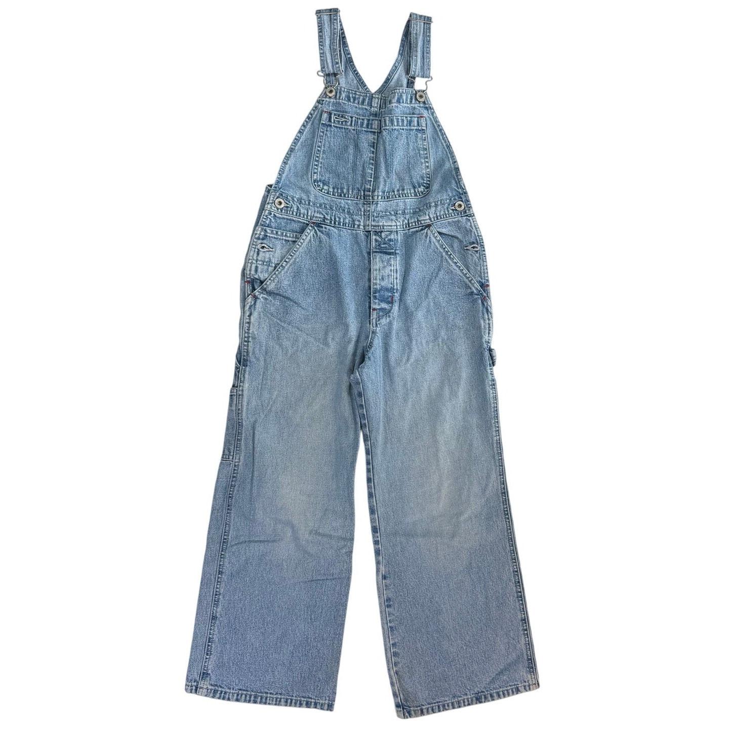 オーバーオール euro vintage 80s 90s Vintage 80s 90s Skidz Overalls Red Black Blue Flannel