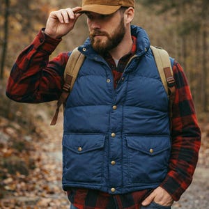 80s90s vintage usa製 Walls navy down vest 80's Walls BLIZZARD-PRUF Down Vest / ウォールズ ダウンベスト 古着
