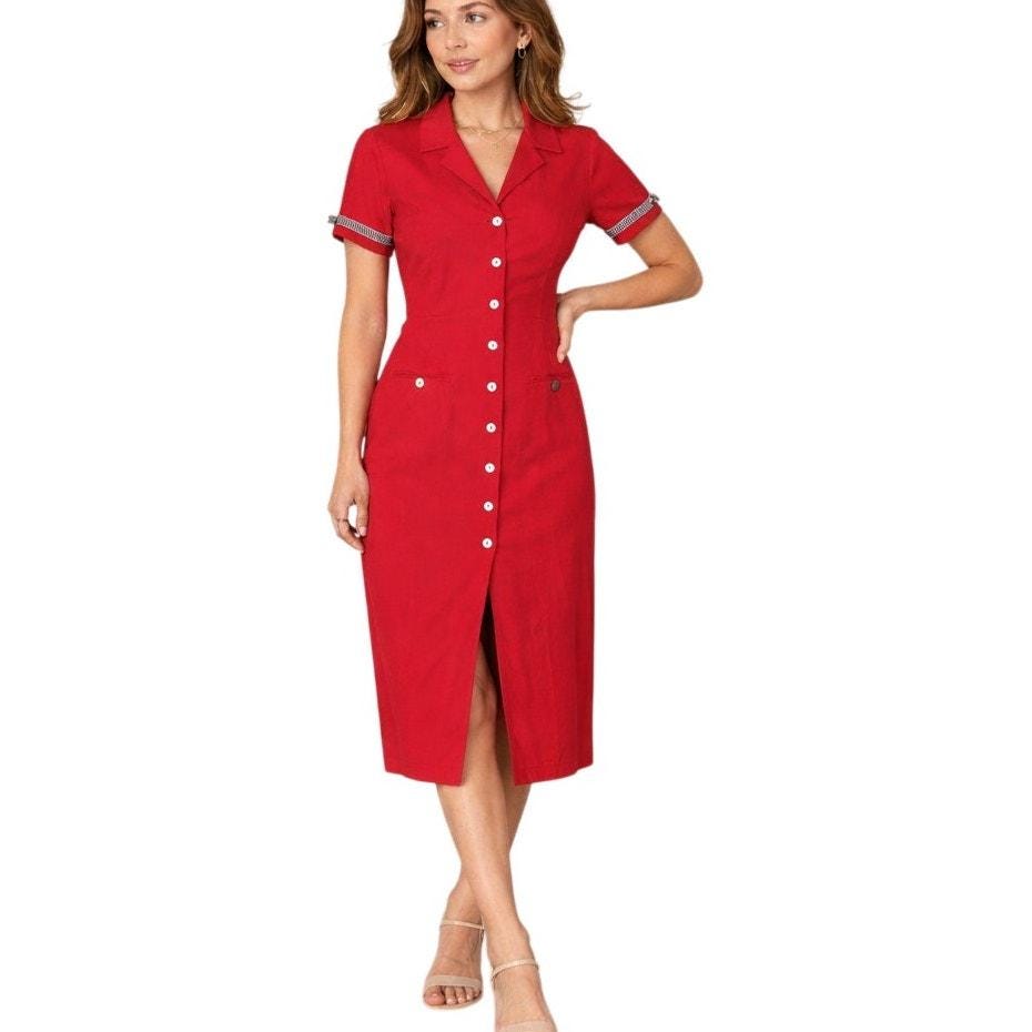 knee length dresses for ladies Women Church Dress 3702 Black – By Day Fashion main image 1