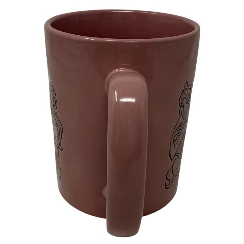 Disney Princess Pink Ceramic Coffee Mug 15oz Ariel Belle Jasmine 2019 image 2
