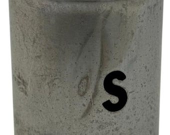 Vintage 1950s Aluminum Saltshaker Screw Lid 3” Kitchenware