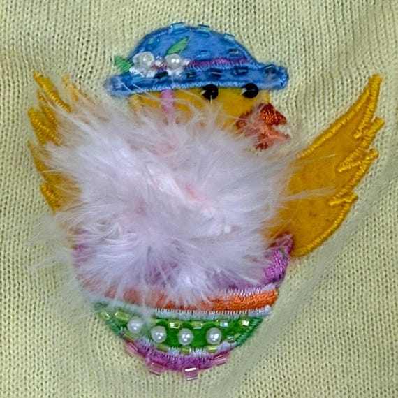 Jack B Quick 4T Yellow Easter Chick Egg Sweater 3… - image 8