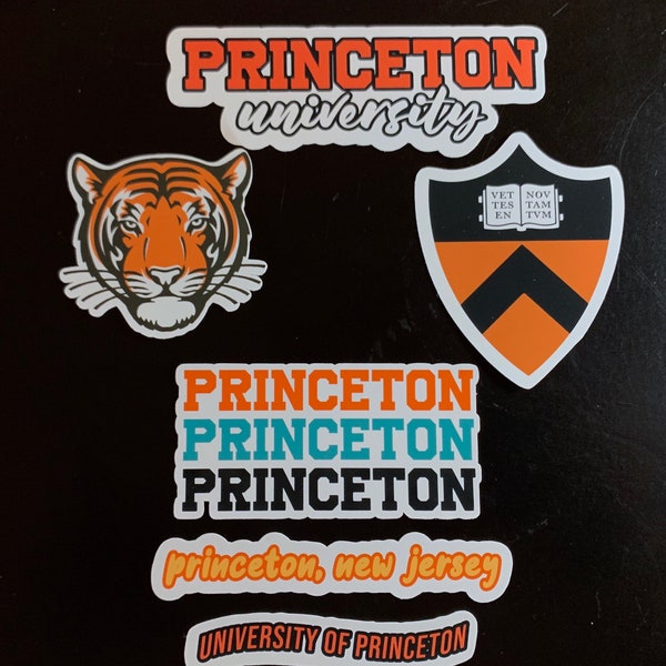 6 princeton university stickers