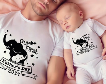 Chemises fête des pères, nos premiers t-shirts fête des pères, chemises assorties fête des pères, cadeaux fête des pères, 1ère t-shirts fête des pères, cadeau pour papa