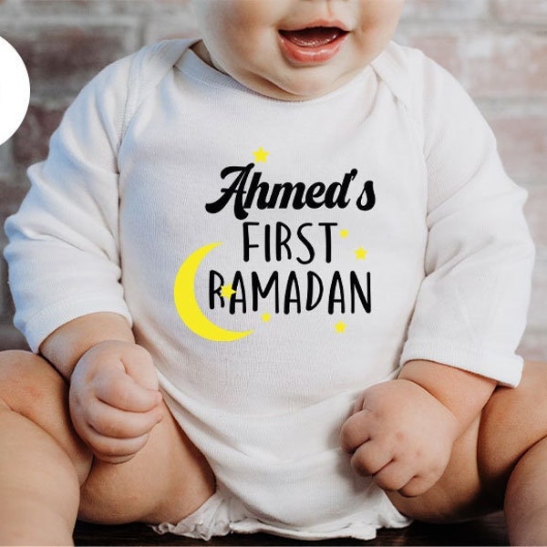 Custom Ramadan Onesie®, Faith Toddler Shirt, Personalized Muslim Bodysuit, Religious Onesie®, Fasting Shirt, Gift for Her, Gift for Him