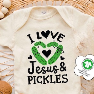 Funny Christian Kids Shirt, Cute Pickles Baby Onesie, Funny PicklesToddler Shirt, Pickle Tee, Gift For Kids, Sarcastic Shirt, Funny Gift