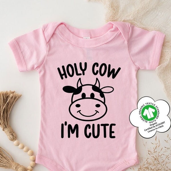 Cute Cow Bodysuit, Animals Baby Toddler Shirts, Funny Baby Onesie®, Farm Animal Youth Tshirt, Gifts for Kids, Baby Shower Gift, Baby Clothes