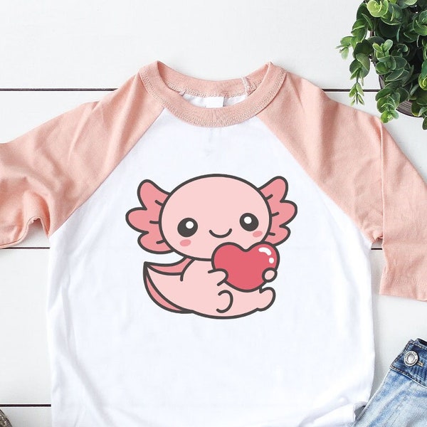 Cute Axolotl Baby Onesie®, Axolotl Toddler Shirts, Kawaii Axolotl Youth Shirt, Cute Gifts for Kids, Axolotl Baby Girl Bodysuit, Baby Clothes