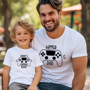 Gamer Shirts, Gift for Dad, Fathers Day Gifts, Matching Dad and Son TShirts, Fathers Toddler Shirts, Daddy and Kids Gifts, Happy Fathers Day