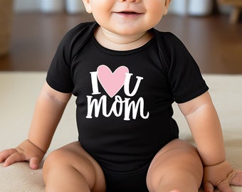 Cute Mom Toddler TShirts, Happy Mothers Day Kids Shirt, Mothers Day Gift, Mama Kids Clothing, Baby Bodysuit, Gifts for Mom, Gift from Kids