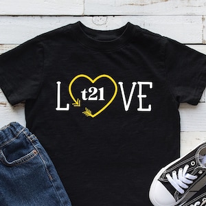T21 Kids Shirts, Down Syndrome Toddler Shirts, Extra Chromosome Onesie®, Trisomy Baby Bodysuit, WDSD Youth T-Shirts, Down Syndrome Awareness