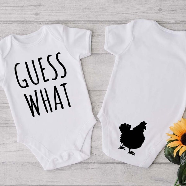 Cute Chicken Baby Onesie®, Baby Gift, Funny Baby Clothes, Baby Shower Gift, Animal Baby Bodysuit, Baby Girl Onesie®, Funny Chicken Butt