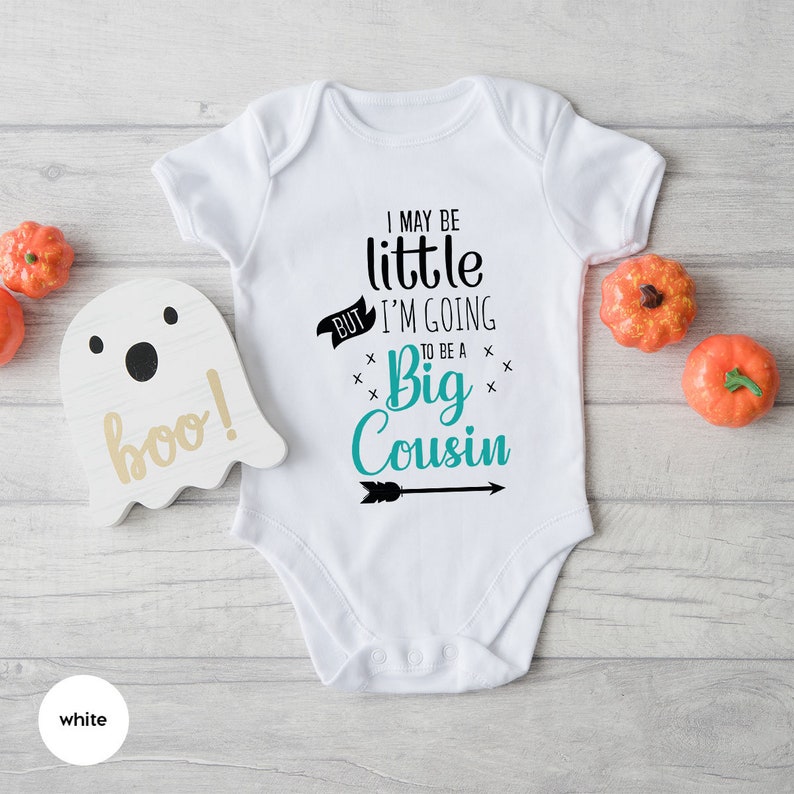 Big Cousin Onesie®, I May Be Little But I'm Going To Be A Big Cousin Onesies®, Cute Baby Onesies®, Reveal Onesie®, New Cousin Baby Bodysuit image 8
