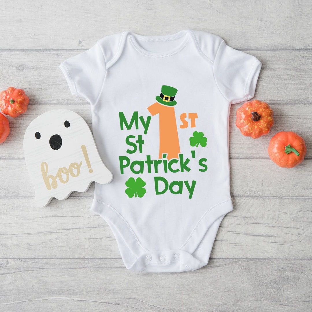 first st patricks day baby onesie
