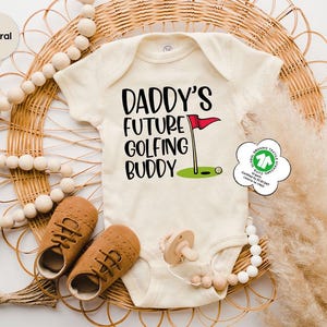 Daddy's Future Golfing Buddy Bodysuit, Baby Bodysuit Baby Shower Gift, Baby Outfit, Baby Boy Onesie®, Golfing Graphic Tee