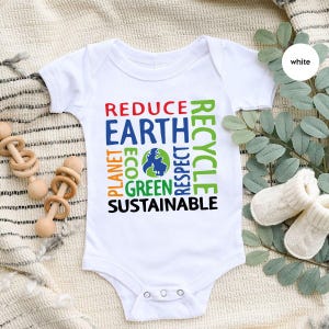 Earth Day Onesie®, Environmental Kids Shirts, Planet Toddler T Shirts, Recycle Youth T-Shirt, Gift for Kids, Climate Change Baby Bodysuit