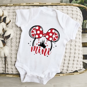 Mini Onesie®, Mini Mouse Onesie®, Newborn Baby Girl Gift, Mini Mouse Baby Toddler Tshirt, Momma&#39;s Mini, Mama&#39;s Baby, Baby Bodysuit